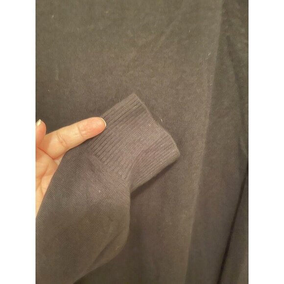 G.H. Bass & Co.‎ 100% WOOL BODY Mens SZ L BLACK  V-Neck Sweater - Picture 11 of 11